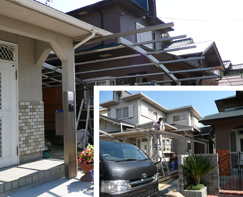 駐車場へのカーポート取付費用のお見積り