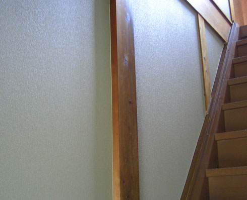 床張り替え（フローリング）の様子