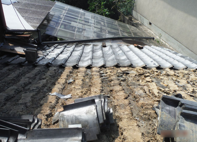 いぶし瓦葺き替え工事の流れ 